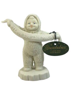 Vintage Department 56 Snowbabies "I Love You This Much" Item 56-68918 OG Box